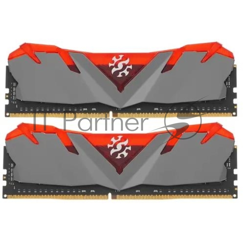 Модуль памяти ADATA 32GB (2x16GB) DDR4 UDIMM, XPG GAMMIX D30, 3200MHz CL16-20-20, 1.35V, Красный Радиатор