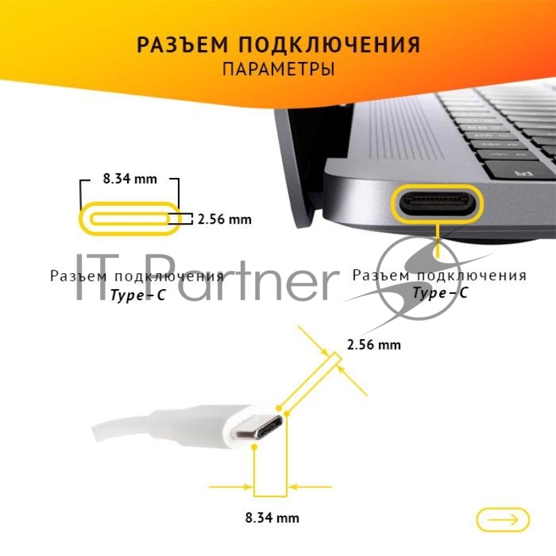 Блок питания для ноутбука Xiaomi 65W USB-C (Type-C) белый OEM