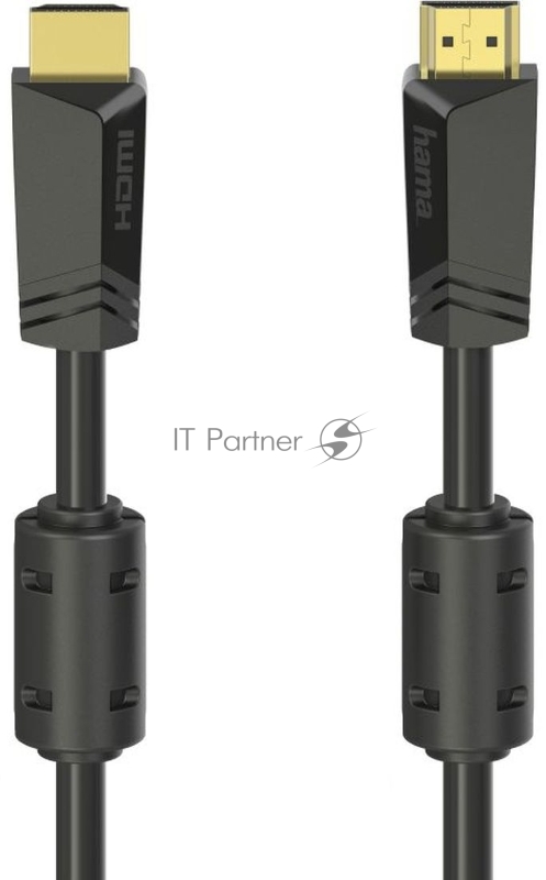 Кабель аудио-видео Hama H-205009 HDMI/HDMI (f) 10м. феррит.кольца Позолоченные контакты черный (уп.:1шт) (00205009)