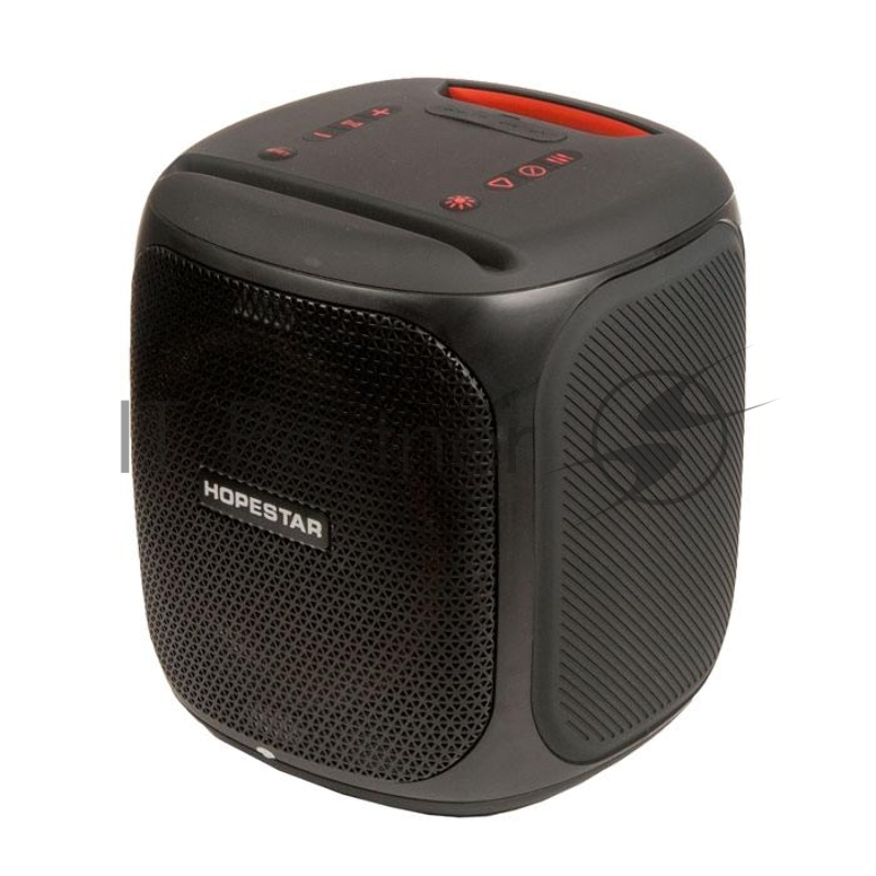 Портативная колонка bluetooth Hopestar Party 100, 50 Watt, караоке микрофон, AUX, USB, microSD, черный