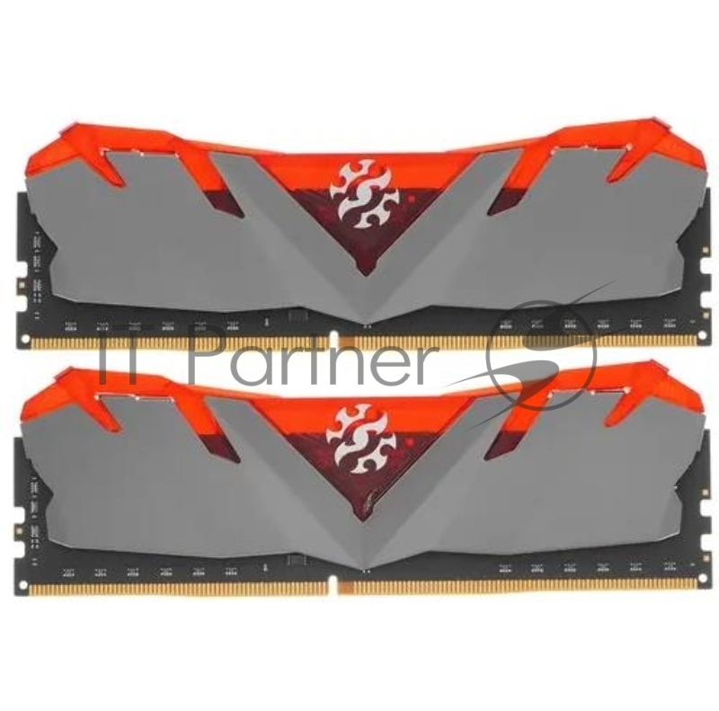Модуль памяти ADATA 16GB (2 x 8Gb) DDR4 UDIMM, XPG GAMMIX D30, 3200MHz CL16-20-20, 1.35V, Красный Радиатор