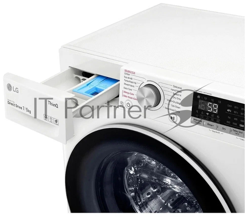 Стиральная машина LG F2DV5S7S0E пан.англ. класс: E загр.фронтальная макс.:7кг (с сушкой) белый