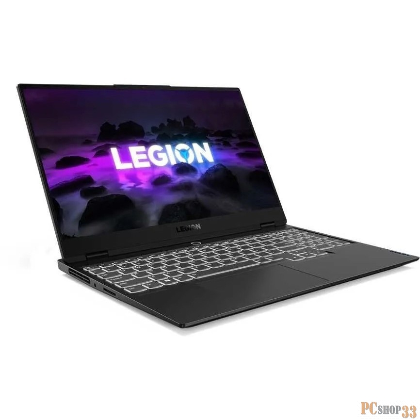 Ноутбук Lenovo Legion S7 15ACH6 Ryzen 7 5800H 32Gb SSD512Gb NVIDIA GeForce RTX 3050 Ti 4Gb 15.6 IPS FHD (1920x1080) noOS black WiFi BT Cam