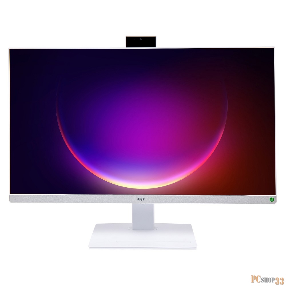 Моноблок Hiper V30 27 Full HD i5 10400 (2.9) 8Gb SSD512Gb UHDG Windows 10 Professional GbitEth WiFi BT клавиатура мышь Cam белый 1920x1080