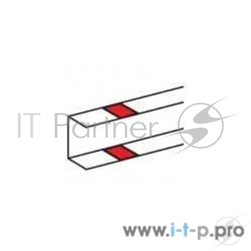 LEGRAND Кабель-каналы, аксессуары Legrand 010692 Накладка на стык профиля - самоклеющаяся - для односекционных кабель-каналов DLP - белая