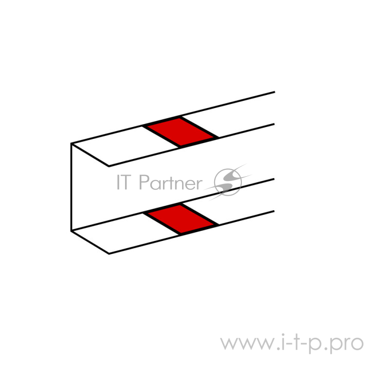 LEGRAND Кабель-каналы, аксессуары Legrand 010692 Накладка на стык профиля - самоклеющаяся - для односекционных кабель-каналов DLP - белая