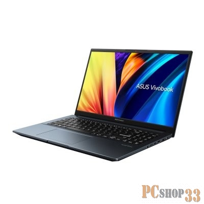 Ноутбук ASUS VivoBook 15 M6500QH-HN038 AMD R5 5600H/16Gb/512Gb SSD/15.6 FHD IPS(1920X1080) 144HZ/GTX 1650 4Gb/WiFi6/BT/FP/Backlit KB/No OS/1.9Kg/QUIET BLUE/RU_EN_Keyboard