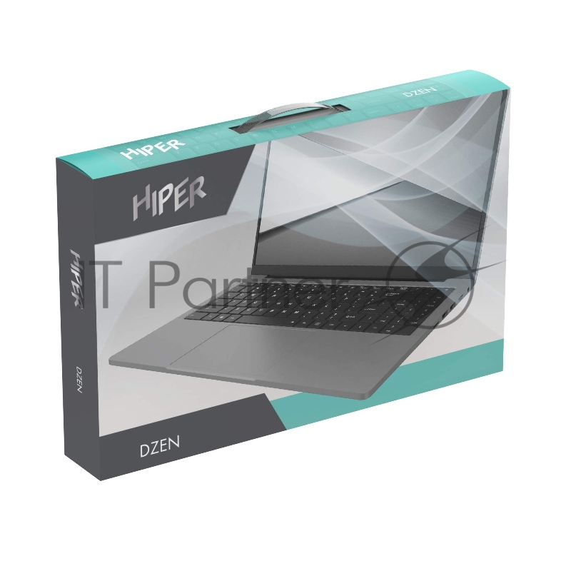 Ноутбук HIPER DZEN 15.6(1920x1080 (матовый) IPS)/Intel Core i7 1165G7(2.8Ghz)/16384Mb/512SSDG UHD Graphics/Cam/BT/WiFi/43.8WHr/w 1y/1.7kg/Silver/Win10Pro