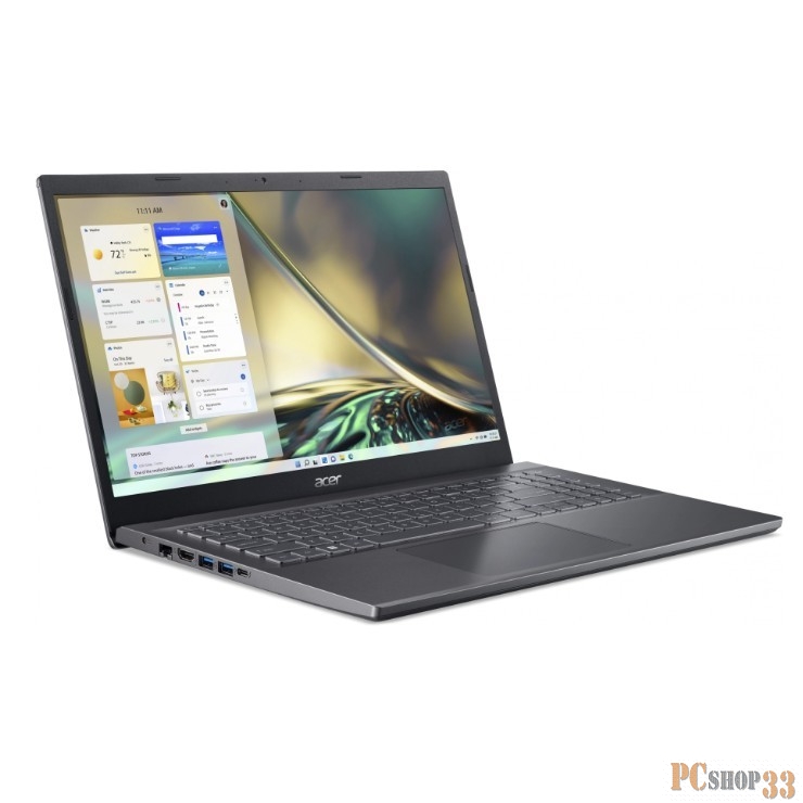 Ноутбук Acer Aspire 5 A515-57-51W3 Core i5 1235U 16Gb SSD512Gb Intel UHD Graphics 15.6 IPS FHD (1920x1080) Eshell grey WiFi BT Cam