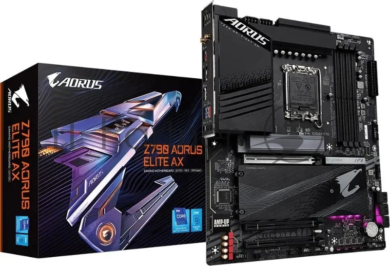 Материнская плата Gigabyte Z790 AORUS ELITE, Socket 1700, Intel®Z790, 4xDDR5-4800, HDMI+DP, 3xPCI-Ex16, 6xSATA3(RAID 0/1/5/10), 4xM.2, 8Ch Audio, 1x2.5GbLan, (4+4)xUSB2.0, (5+2)xUSB3.2, (1+1)xUSB3.2 Type-C™, ATX, RTL {}