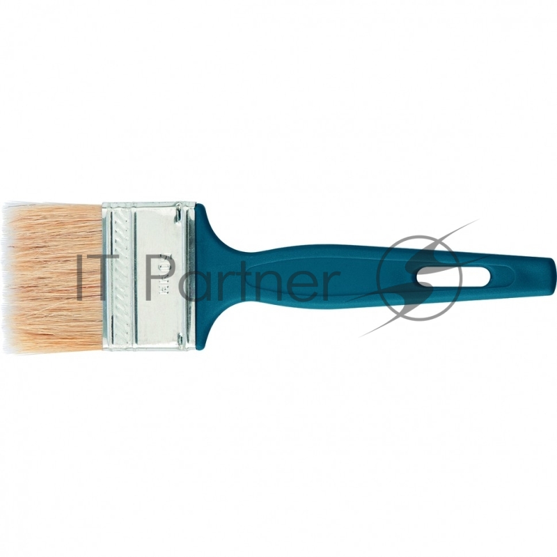 Кисть флейцевая Эксперт, 25*6, натуральная щетина, пластиковая ручка// Сибртех