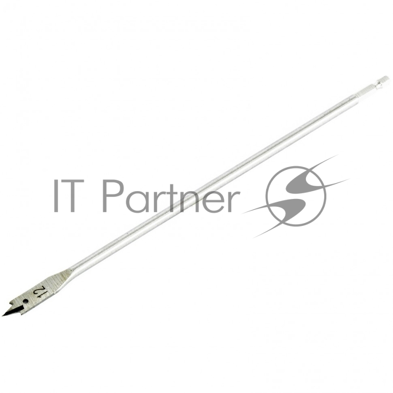 Сверло по дереву перовое удлиненное, 12 х 300 мм, 6-гранный хвостовик// Matrix