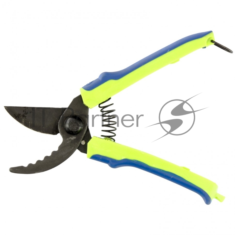 Секатор прямого реза, 220 мм, зубчатый, пластиковые рукоятки, Горизонт Россия// Сибртех