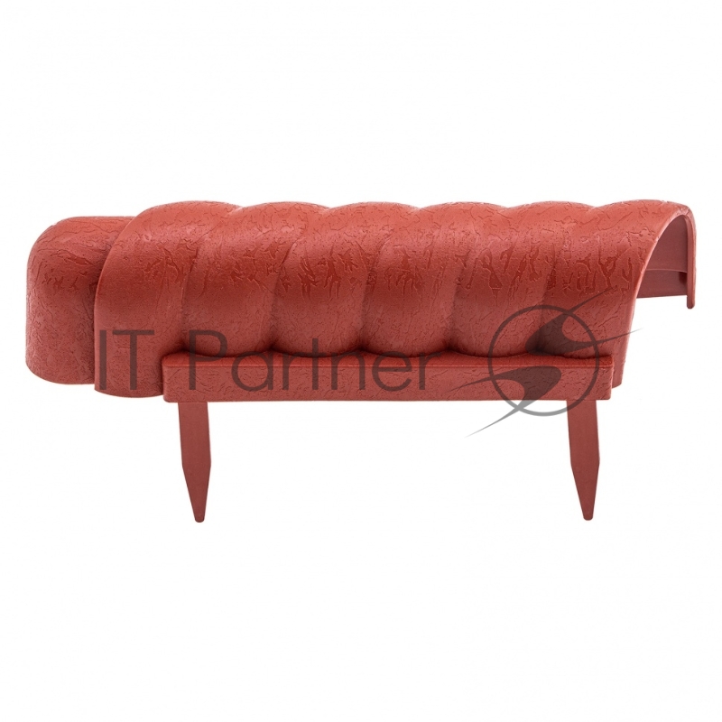 Бордюр Волнистый, 7х350 см, терракот, Россия// Palisad