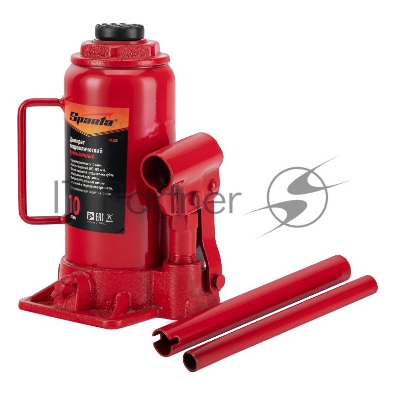 Домкрат SPARTA 50325 бутылочный 10т h подъема 200-385мм