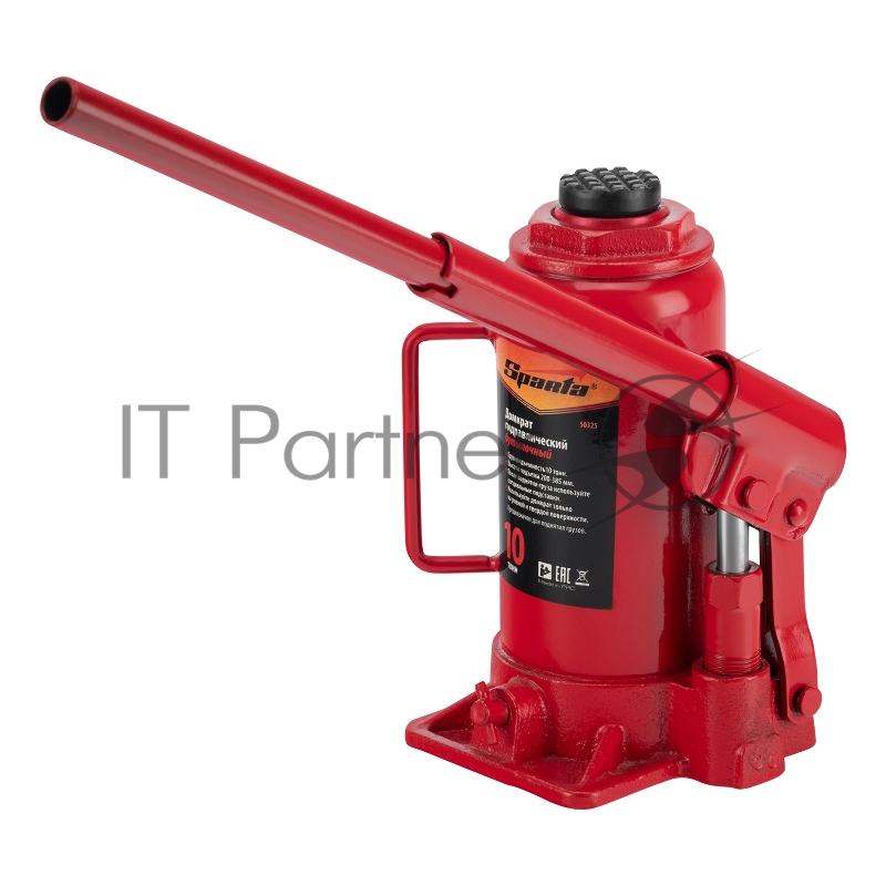 Домкрат SPARTA 50325 бутылочный 10т h подъема 200-385мм