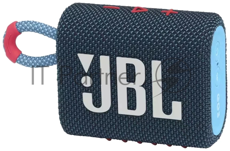 Динамик JBL Портативная акустическая система JBL GO 3 синяя/розовая