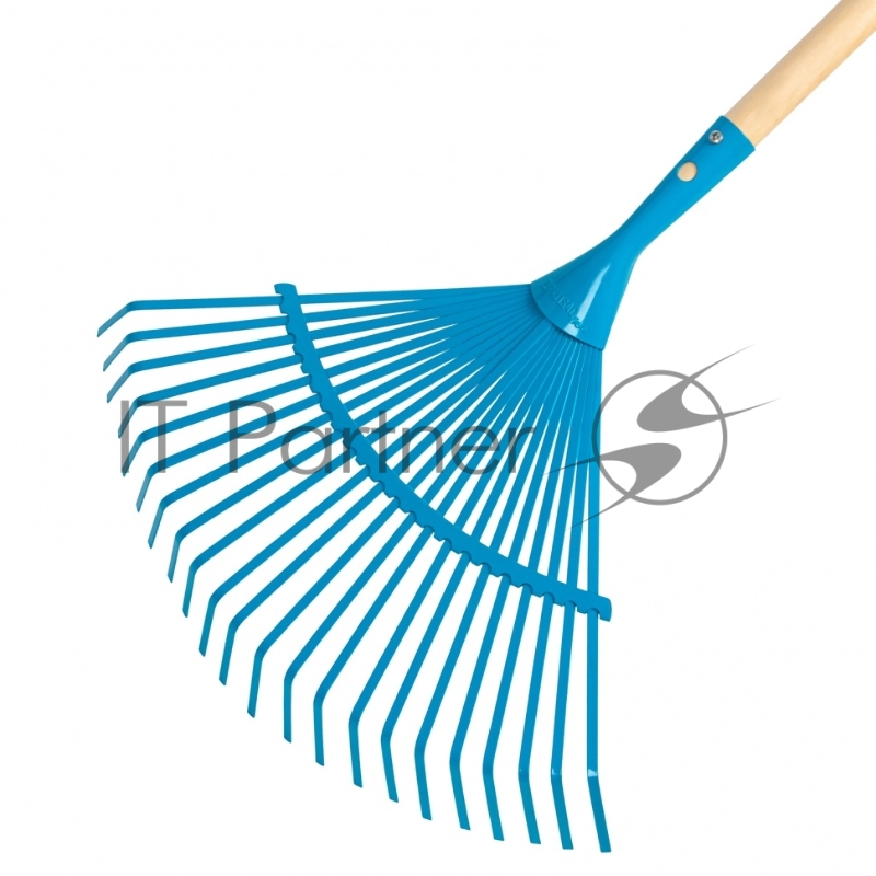 Грабли веерные стальные, 430х1550 мм, 22 плоских зуба, лакированный черенок, LUXE// Palisad