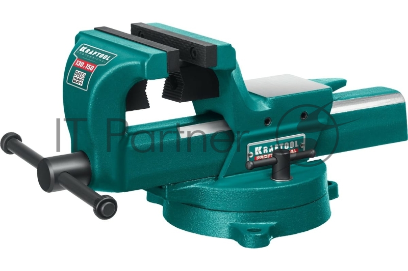 Кованые стальные тиски KRAFTOOL FORGE-130/150 с регулировкой компенсации люфта