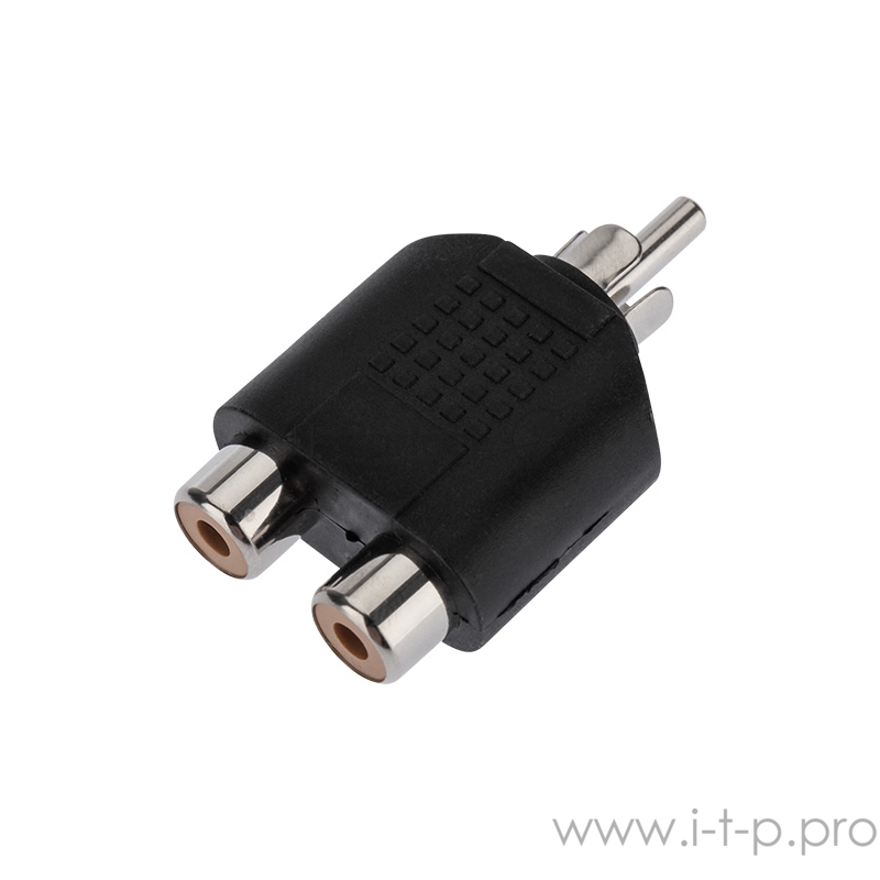 Переходник Rexant (14-0421) ПЕРЕХОДНИК 1 штекер RCA - 2 гнезда RCA