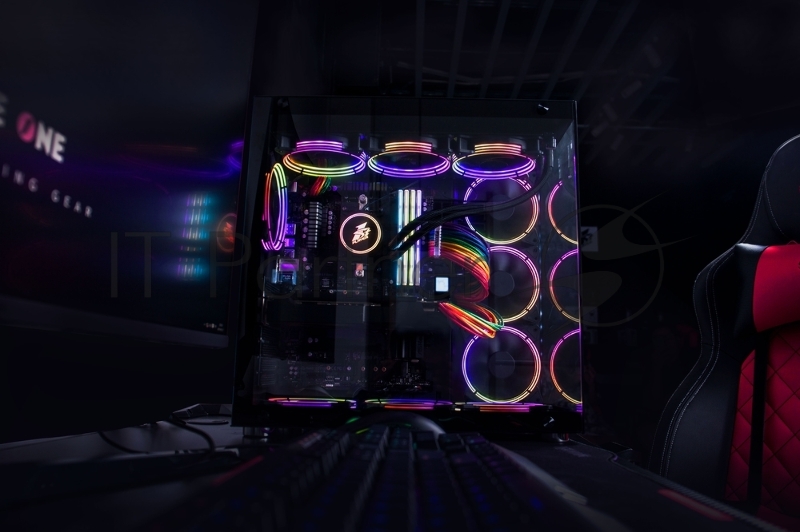 Корпус 1STPLAYER STEAM PUNK SP8 / ATX, tempered glass side panel, RGB fans controller & remote / 3x 120mm RGB fans inc. / SP8-G3