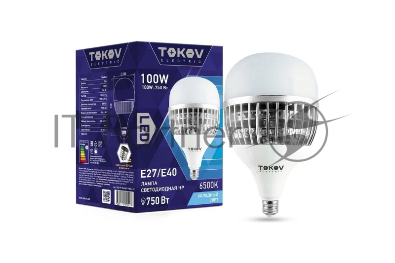 Лампа светодиодная 100Вт HP 6500К E40/Е27 176-264В TOKOV ELECTRIC TKE-HP-E40/E27-100-6.5K