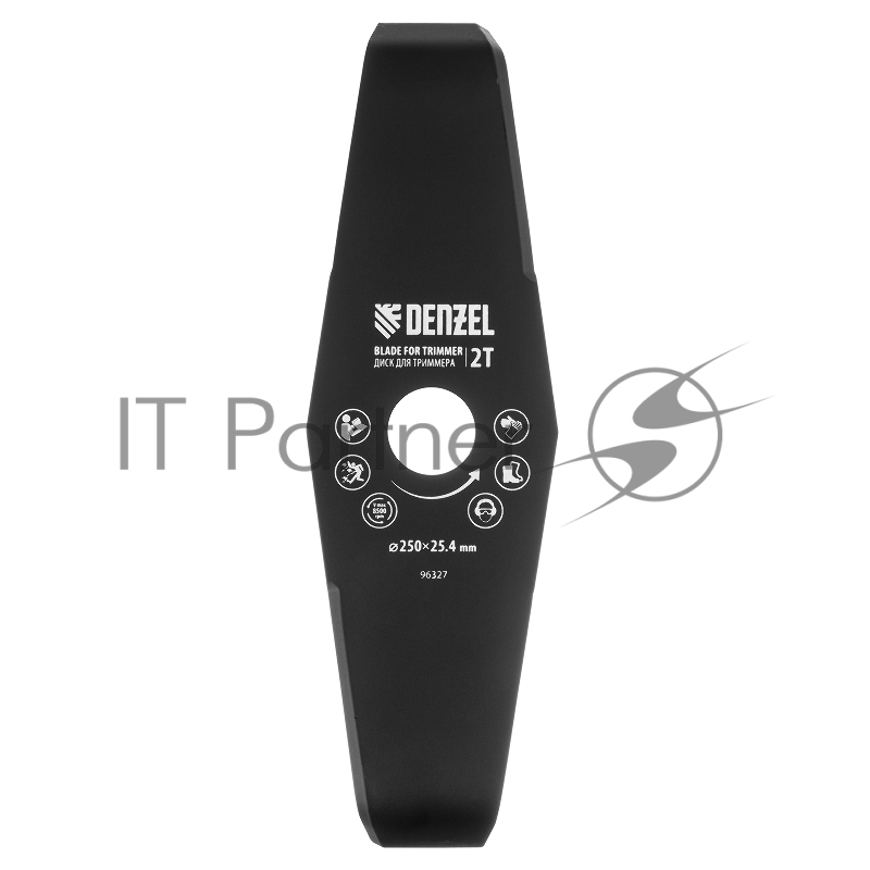 Диск для триммера мульчирующий, 250 х 25,4 толщина 2,5 мм, 2 лезвия// Denzel