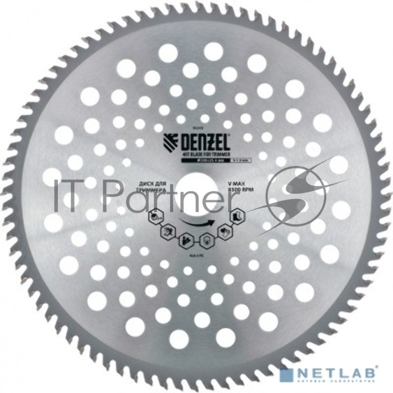 Диск для триммера, 230 х 25,4 толщина 1,3 мм, 40 зубьев// Denzel