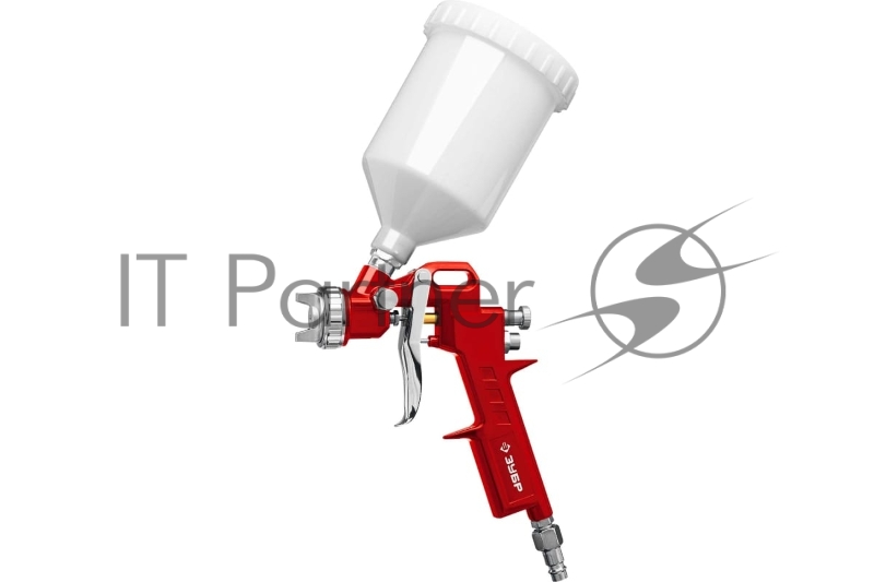 Краскопульт пневматический ЗУБР MS 200-3, c верхним бачком, 1.2, 1.5, 1.8 мм