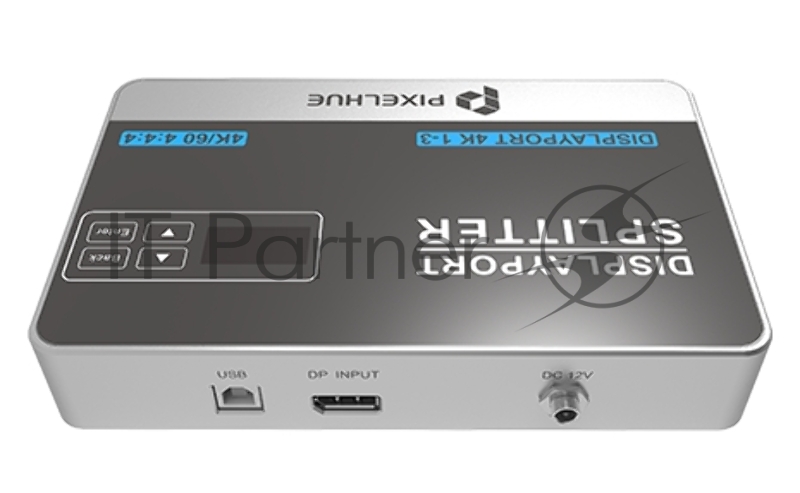 Видео разветвитель DisplayPort 4K 1-3 (4K/60 4:4:4, plug and play, Вход DP 1.2 Выход DP 1.2 - 3 шт.)