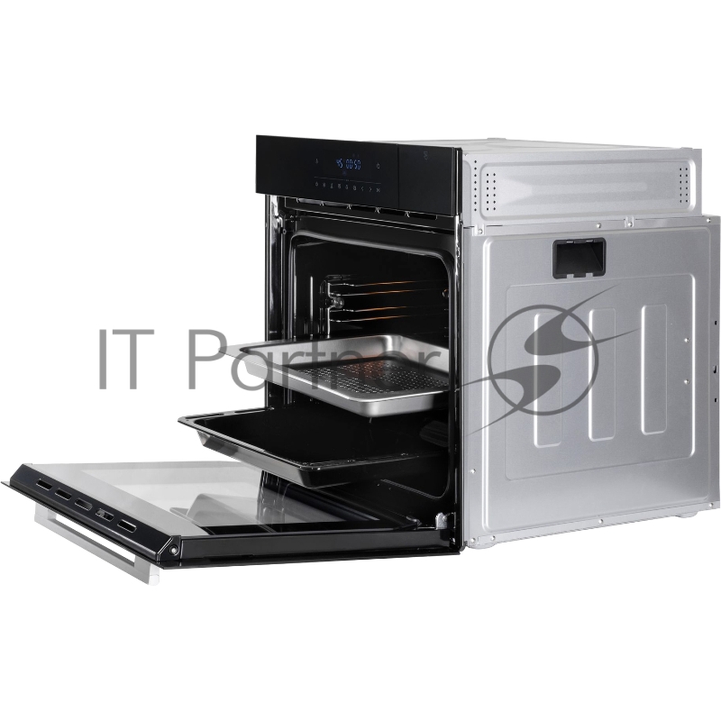 Духовой шкаф/ Электрический, 60 см, 66 л, 10 режимов, традиционная очистка, черный