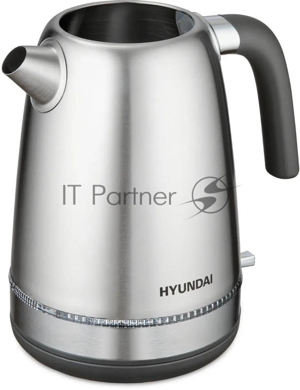 Чайник электрический Hyundai HYK-S5806 1.7л. 2200Вт серебристый матовый/черный (корпус: нержавеющая сталь)