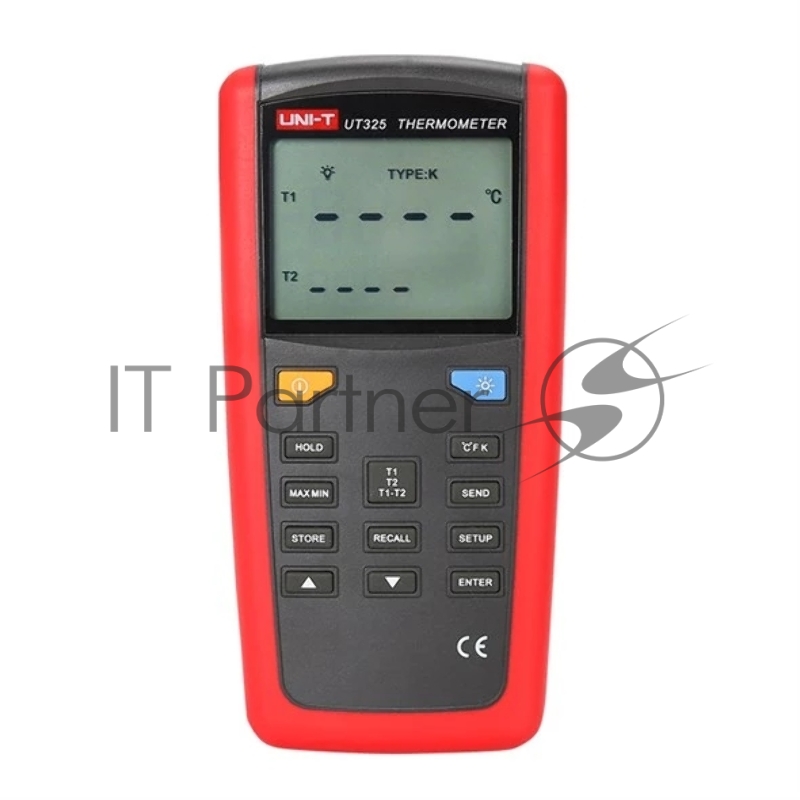 Контактный термометр UT325 , -200С ~ 1767С, 2-х канальный
