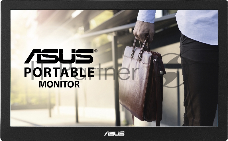 МОНИТОР 15.6 ASUS MB169B+ Black (IPS, LED, Wide, 1920x1080, 14ms, 160°/160°, 200 cd/m, 700:1, +USB,