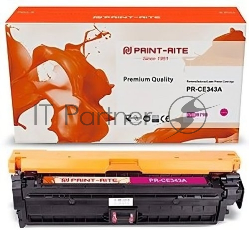 Картридж лазерный Print-Rite PR-CE343A TRHE97MPU1J пурпурный (16000стр.) для HP CLJ M775