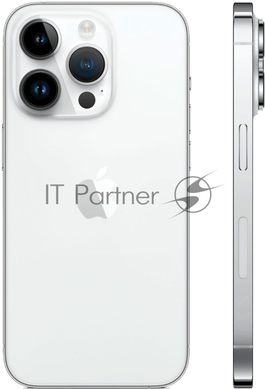 Смартфон Apple A2892 iPhone 14 Pro 128Gb 6Gb серебристый моноблок 3G 4G 2Sim 6.1 1179x2556 iOS 16 48Mpix 802.11 a/b/g/n/ac/ax NFC GPS GSM900/1800 GSM1900 TouchSc Ptotect