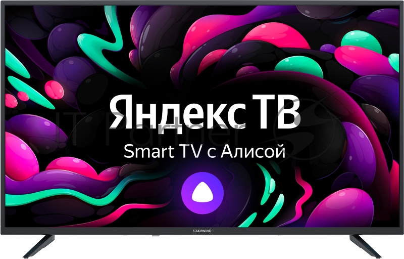 Телевизор LED Starwind 43 SW-LED43UG401 Яндекс.ТВ черный 4K Ultra HD 60Hz DVB-T DVB-T2 DVB-C DVB-S DVB-S2 USB WiFi Smart TV