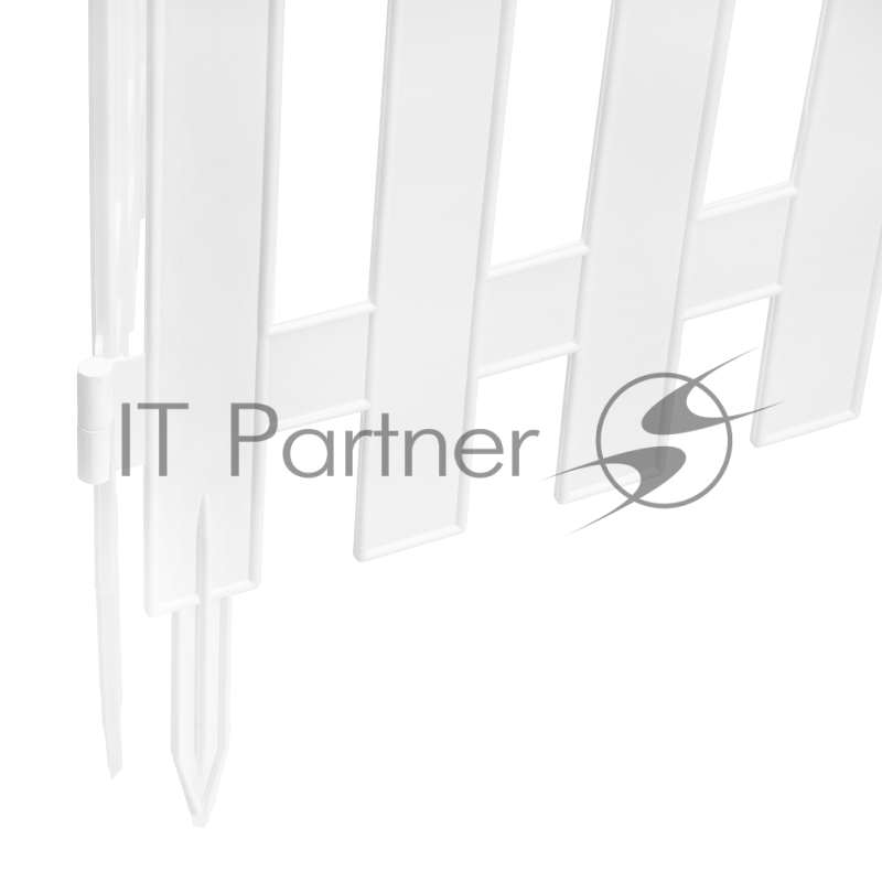 Забор декоративный 36х300 см, белый, Россия// Palisad