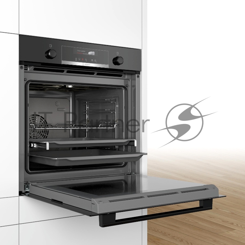 Духовой шкаф Электрический Bosch HBG539EB0 черный, встраиваемый