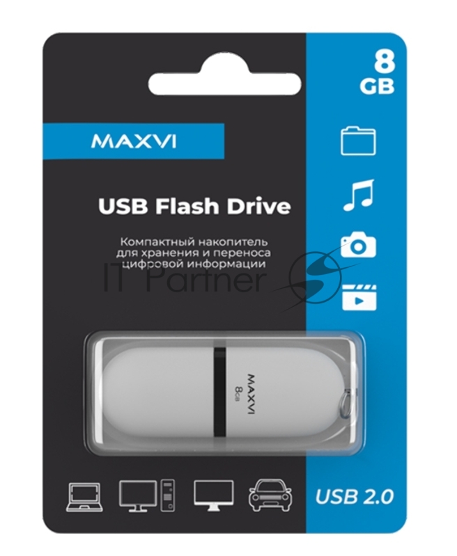 USB флеш-накопитель 8GB white (FD8GBUSB20C10SF)