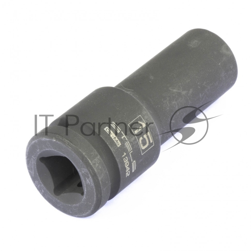 Головка ударная удлиненная шестигранная, 15 мм, 1/2, CrMo// Stels