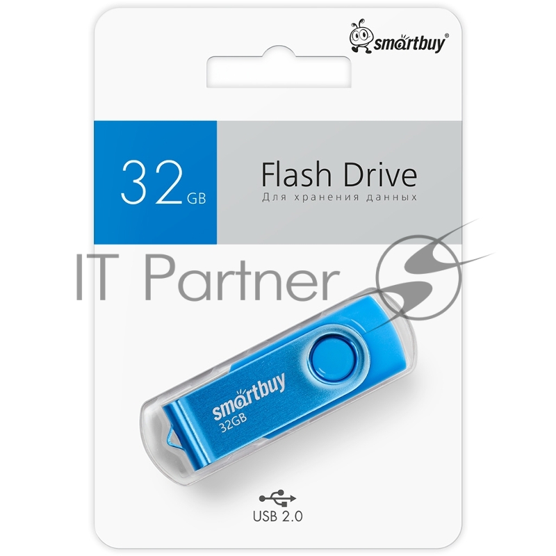 UFD 2.0 накопитель SmartBuy 32GB Twist Blue (SB032GB2TWB)