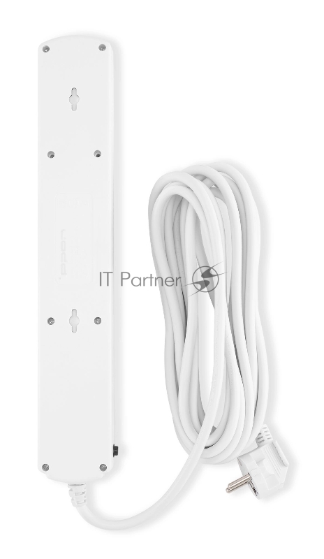 Сетевой фильтр Ippon BK-6-EU-5-16-W 5м (6 розеток) белый (коробка)