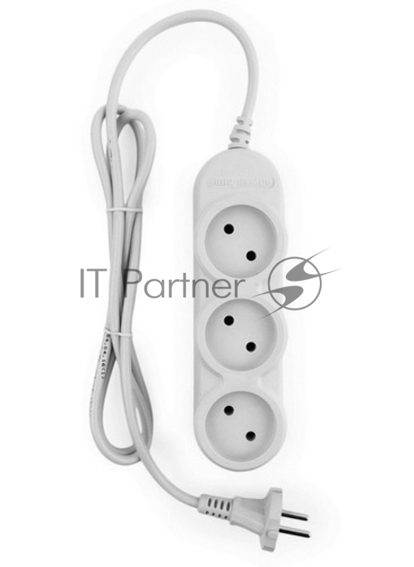 Удлинитель PC 1,5м, 4р, без выкл., 10А черн. PC-1B-1,5M