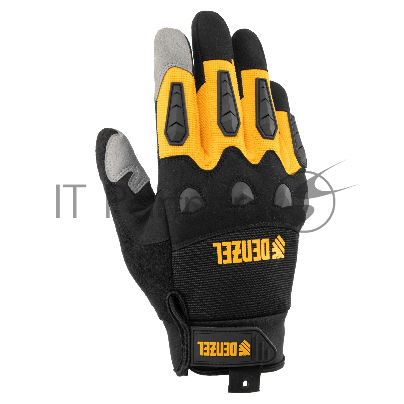 Перчатки универсальные, усиленные, с защитными накладками, размер 9// Denzel