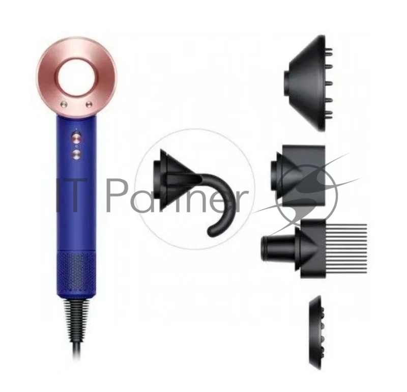 Фен Dyson Supersonic HD07 Vinca 1600Вт синий/розовое золото