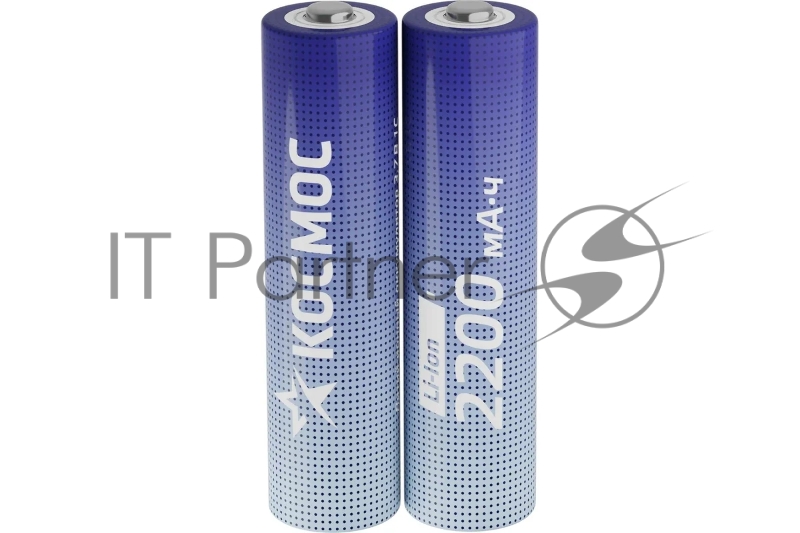Аккумулятор 18650 Li-ion 2200мА.ч без защиты (уп.2шт) КОСМОС KOC18650Li-ion22US2