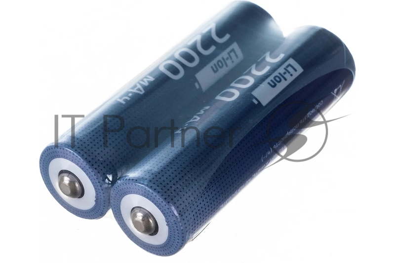Аккумулятор 18650 Li-ion 2200мА.ч без защиты (уп.2шт) КОСМОС KOC18650Li-ion22US2