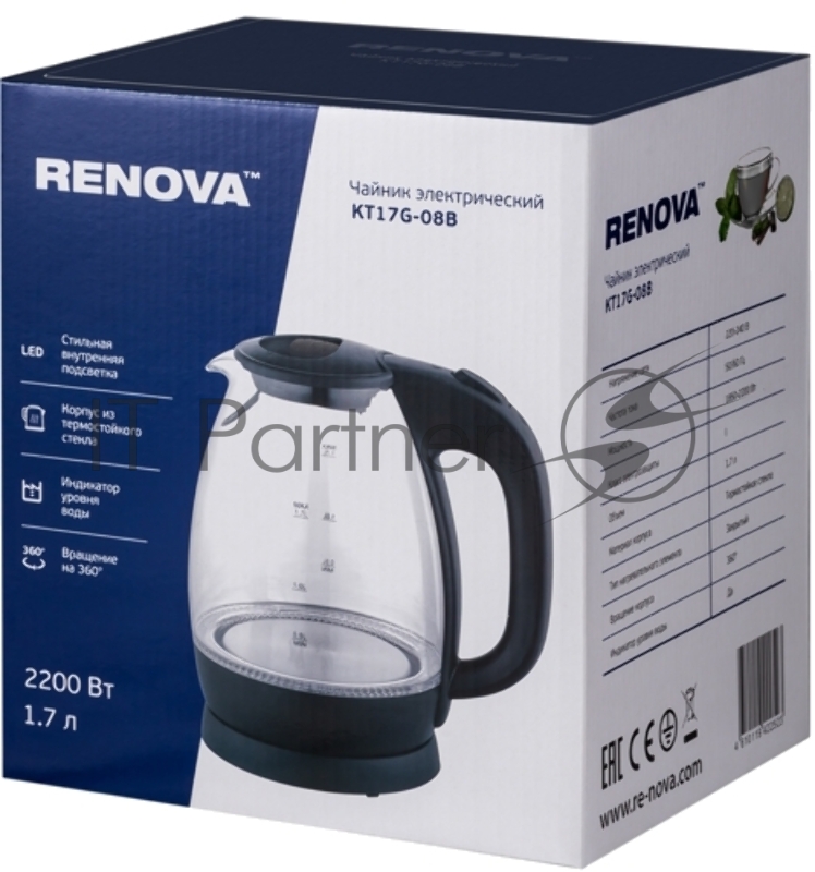 Чайник RENOVA KT17G-08B