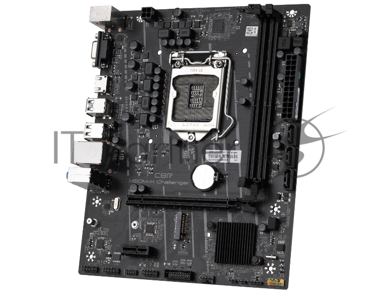 Материнская плата CBR H510M-H Challenger OEM {Socket 1200, 2*DDR4, mATX, VGA+HDMI, 1*PCIEx16/1*PCIEx1/1*M.2, 3*SATA3, 4*USB2+2*USB3, Glan}